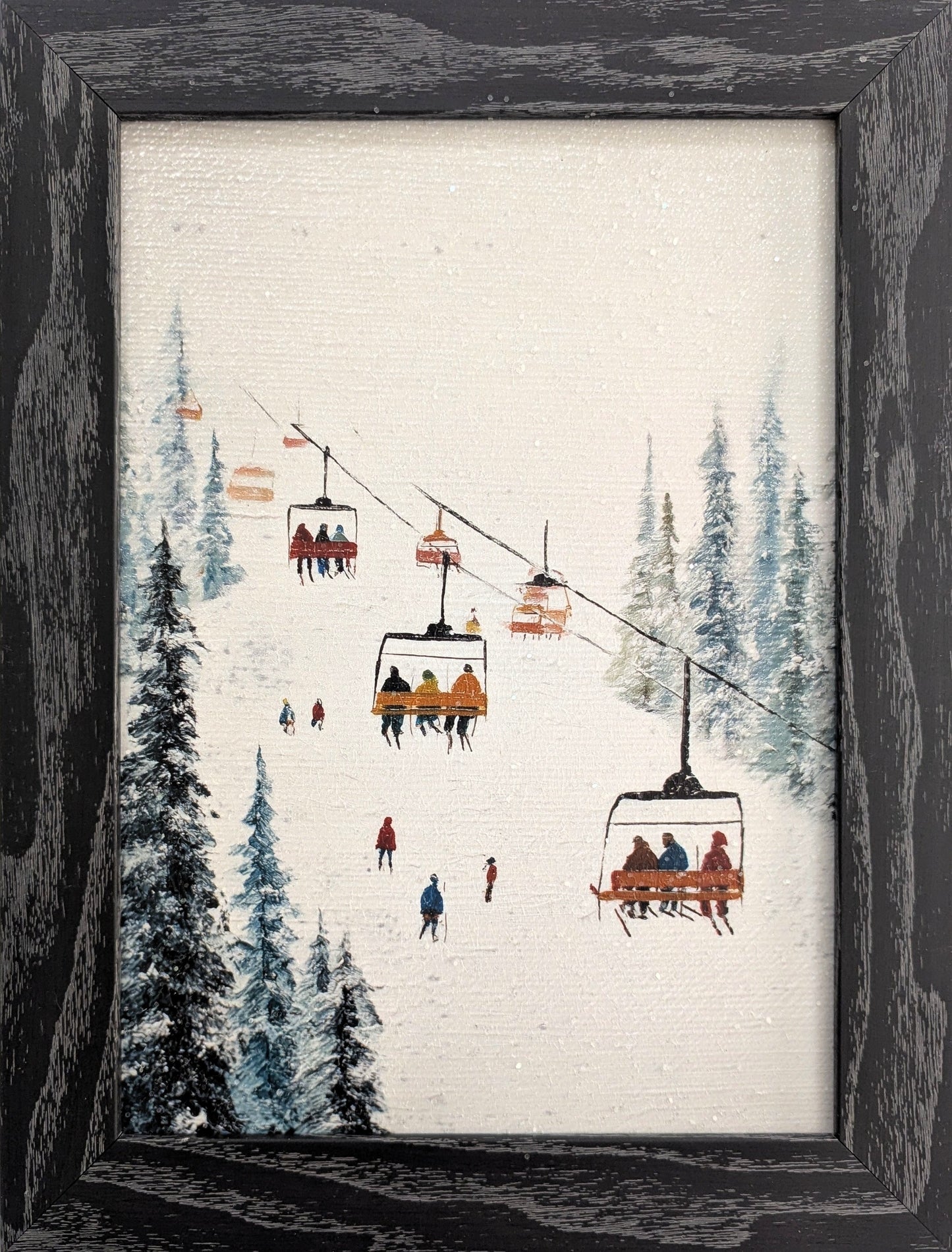 Ski Lift – Vintage Christmas Wall Art