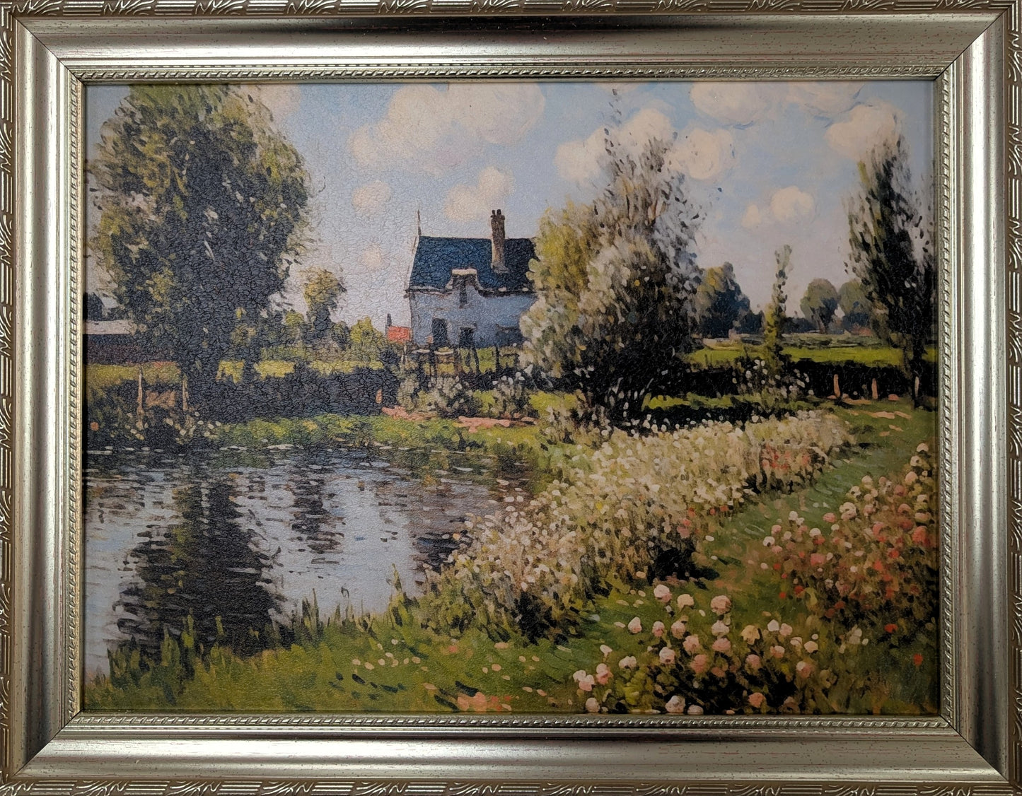 Blue House – Vintage Wall Art