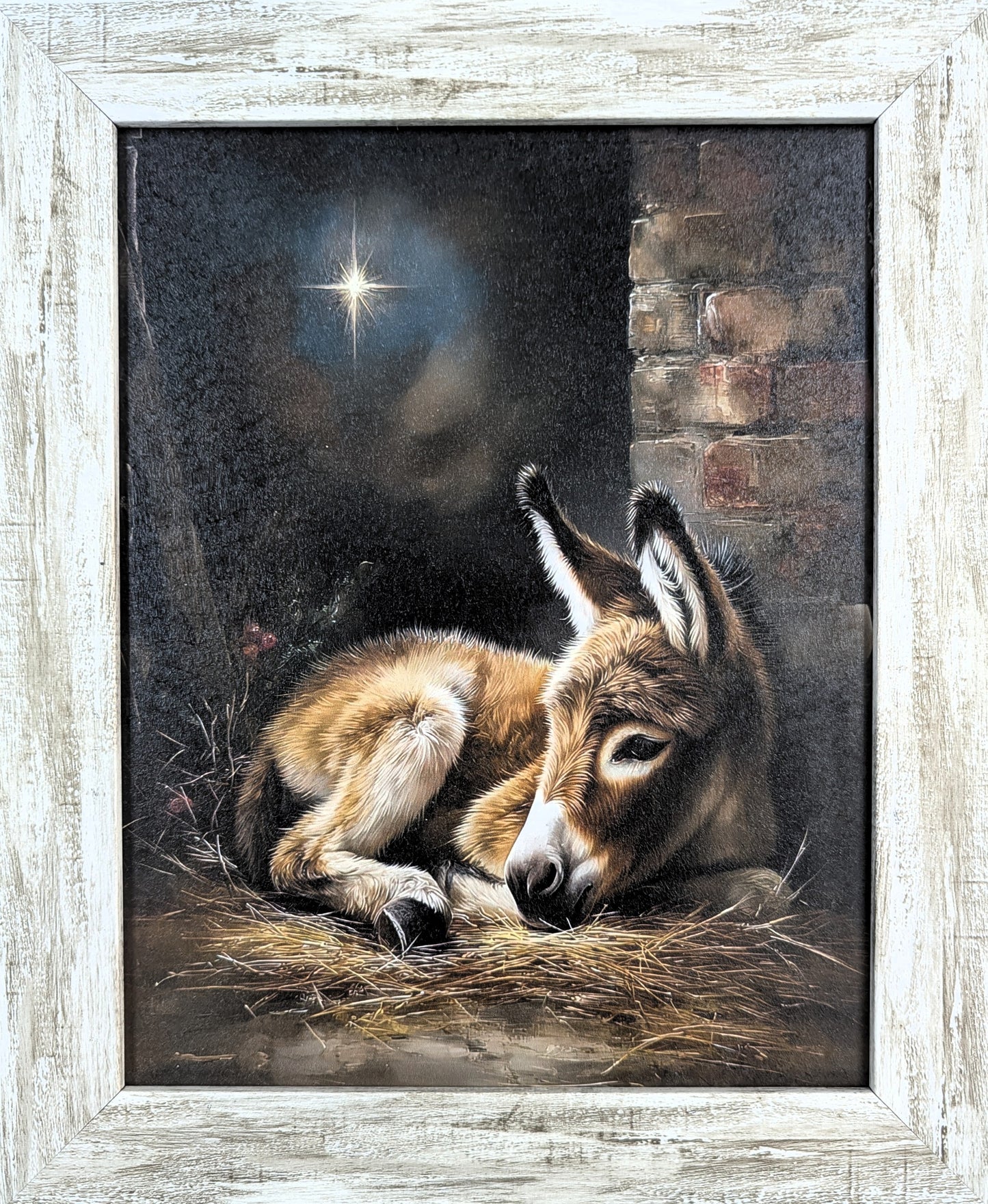 North Star Donkey - Vintage Christmas Wall Art