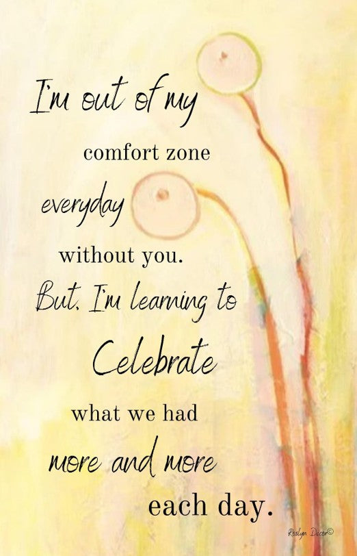 Motivational quote with flowers on a yellow background