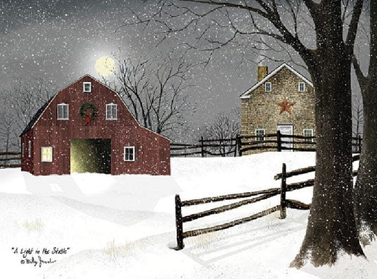A Light in the Stable – Christmas Wall Art