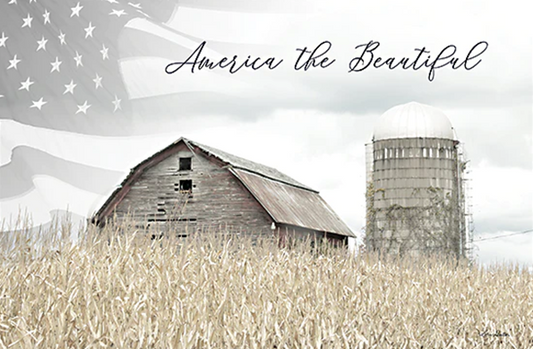 America the Beautiful Barn - Patriotic Wall Art