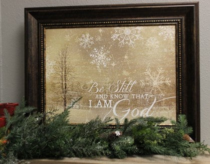Be Still and Know – Christmas Wall Art