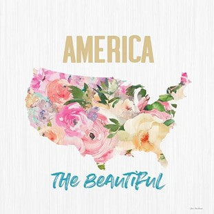 America the Beautiful - Patriotic Wall Art