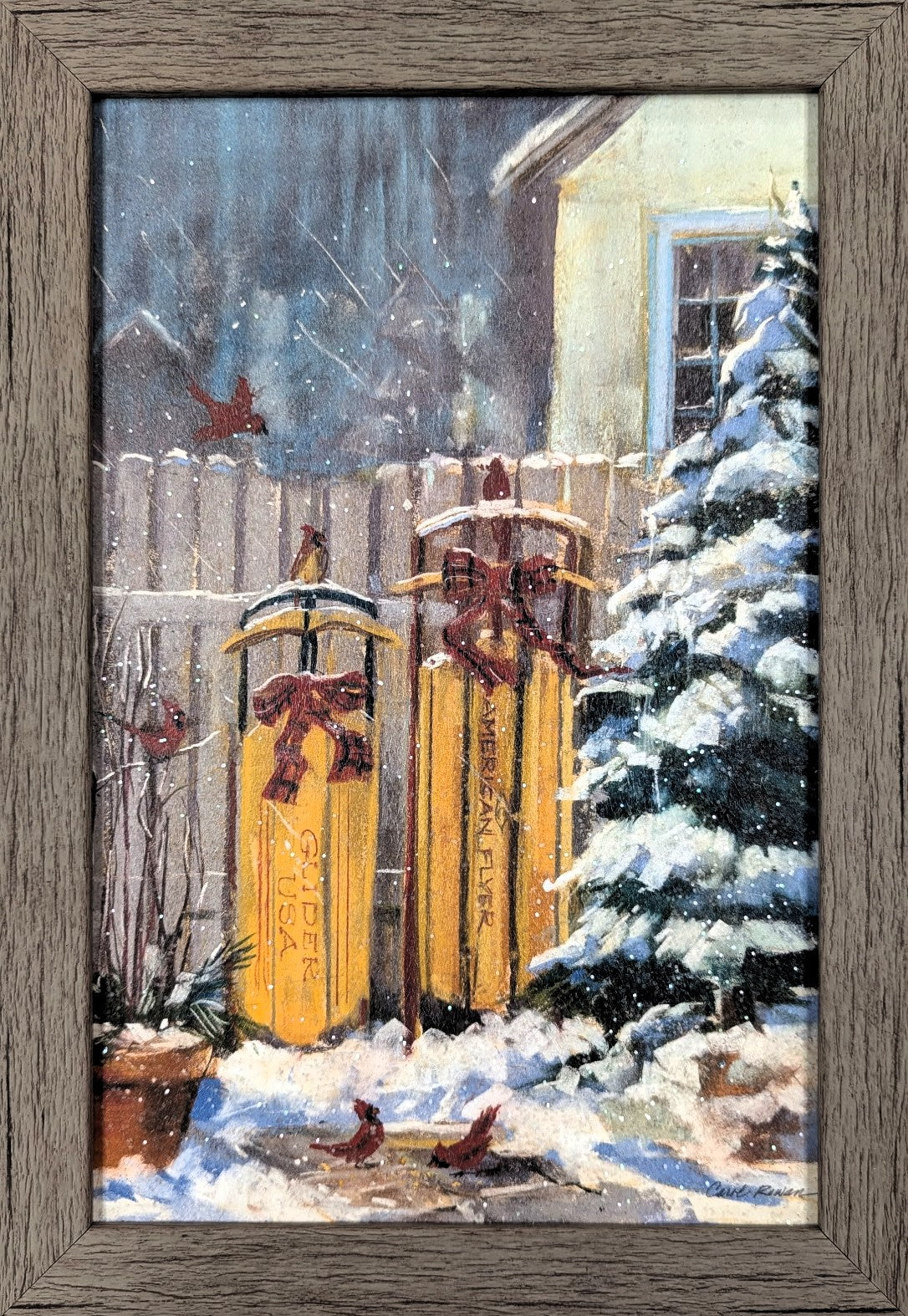 December Sleds – Christmas Wall Art