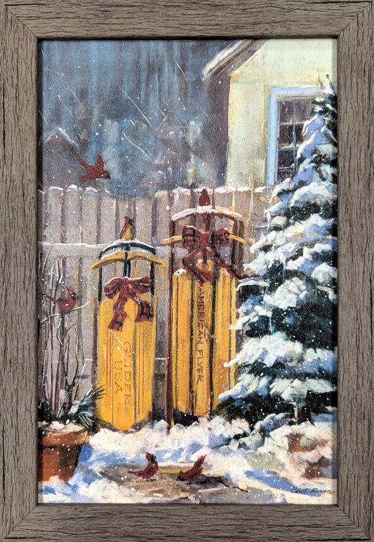 December Sleds – Christmas Wall Art