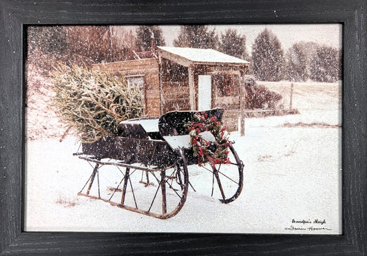 Grandpa's Sleigh – Christmas Wall Art