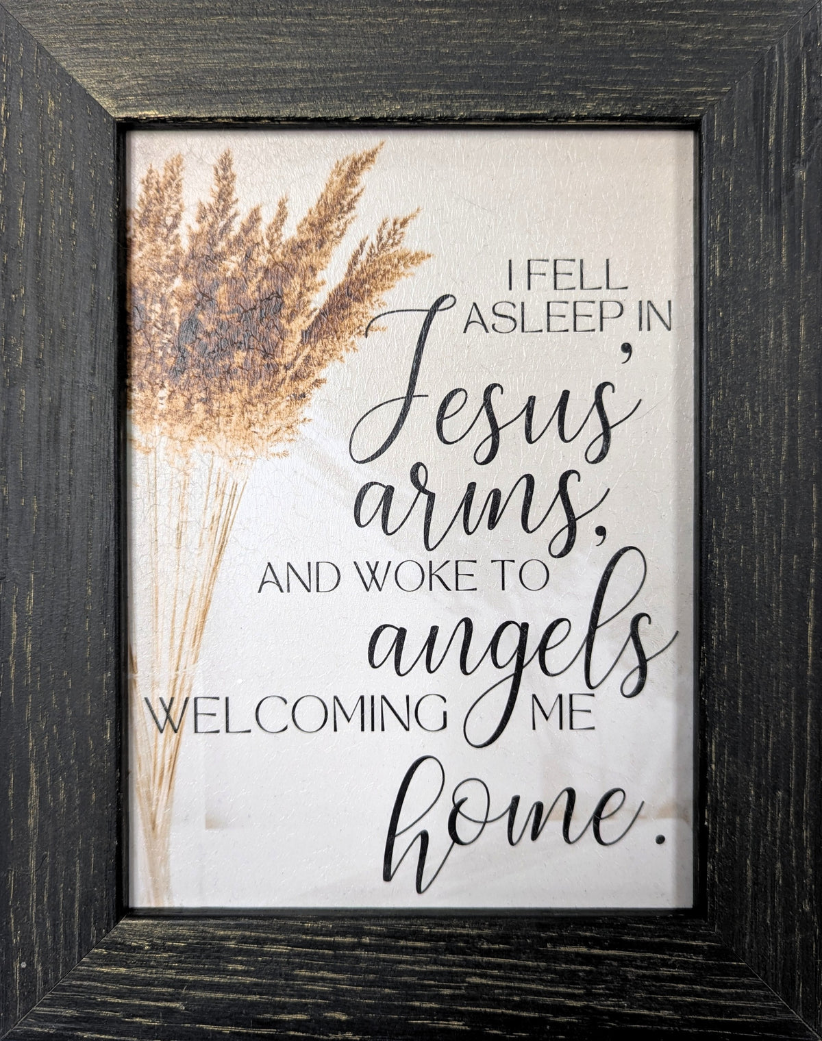 I Fell Asleep in Jesus’ Arms - Bereavement Wall Art