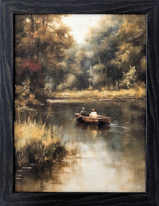 Row Boat - Vintage Wall Art