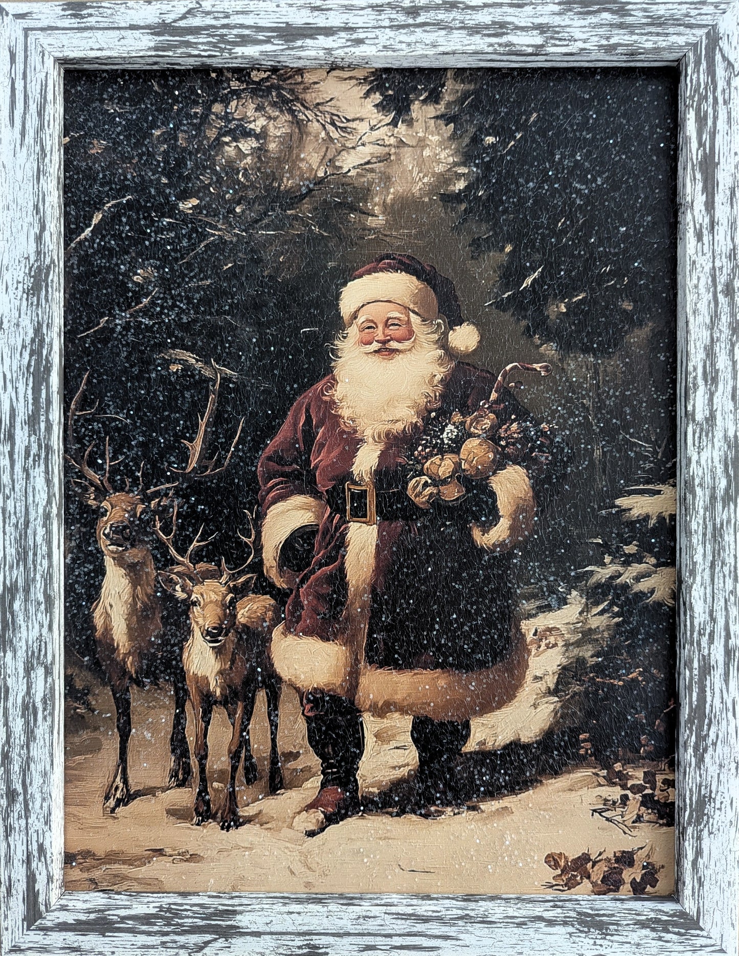 Santa's Contenders – Vintage Christmas Wall Art