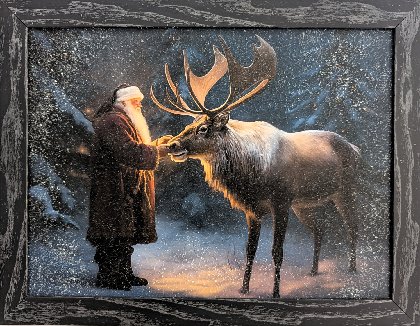 Santa's Glow – Vintage Christmas Wall Art