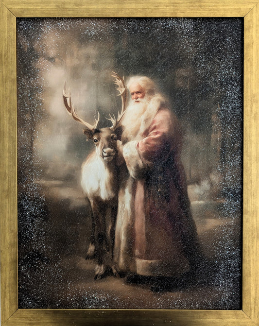 Long Red Coat – Vintage Christmas Wall Art