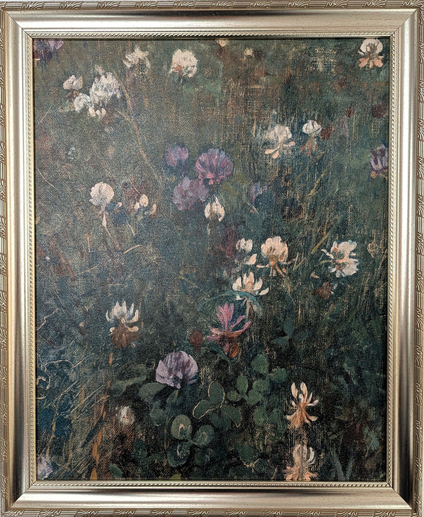 Wildflowers in Green - Vintage Wall Art