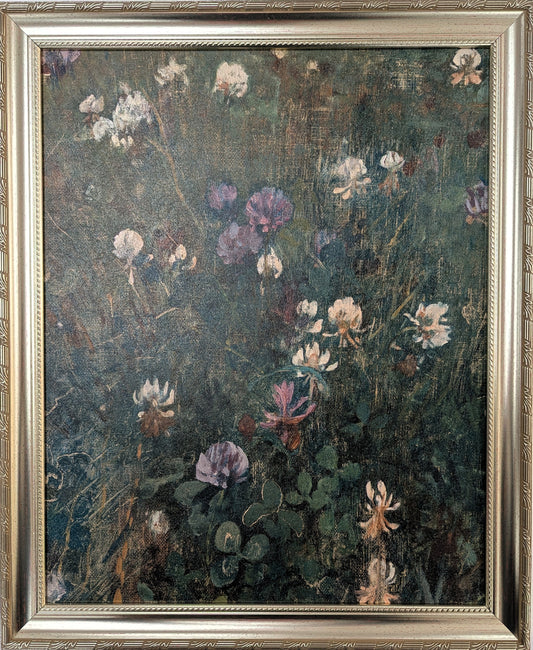 Wildflowers in Green - Vintage Wall Art