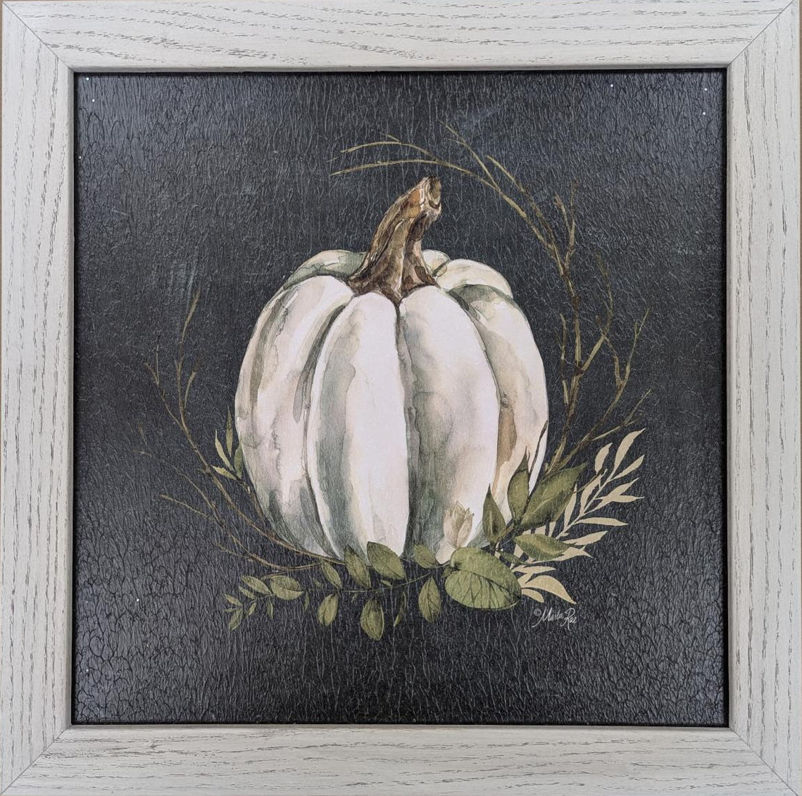 White Pumpkin - Fall Wall Art