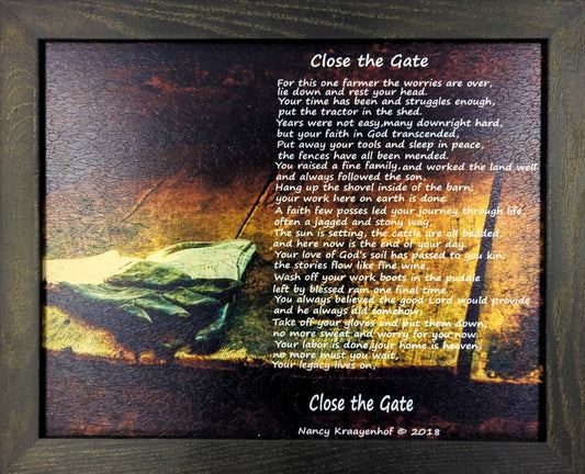 Close the Gate II - Bereavement Wall Art