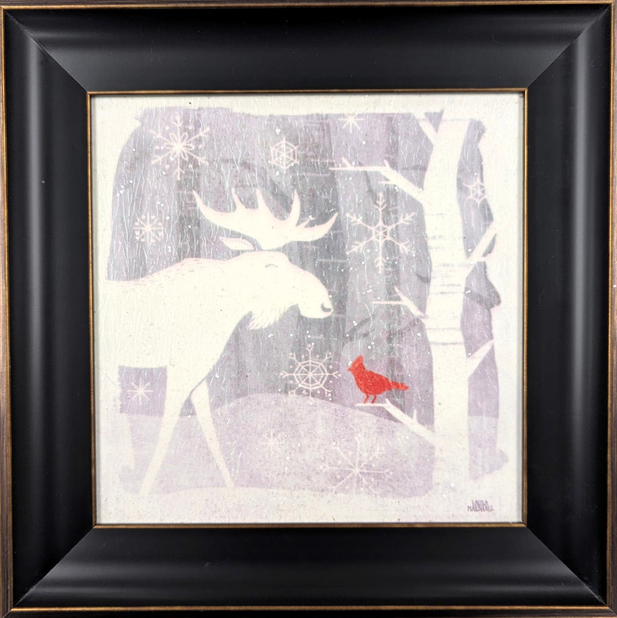 Winter Moose – Christmas Wall Art