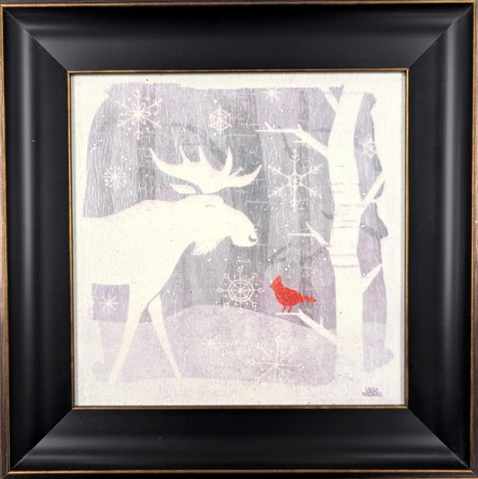 Winter Moose – Christmas Wall Art