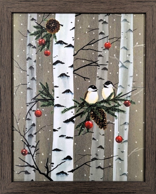 Birch Birds – Christmas Wall Art