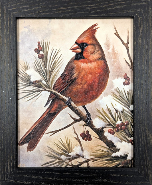 Berry Cardinal – Christmas Wall Art