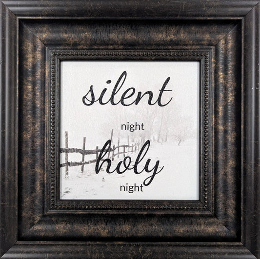 Silent Night, Holy Night – Christmas Wall Art