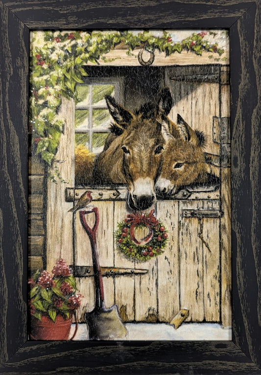 Donkey Christmas – Christmas Wall Art