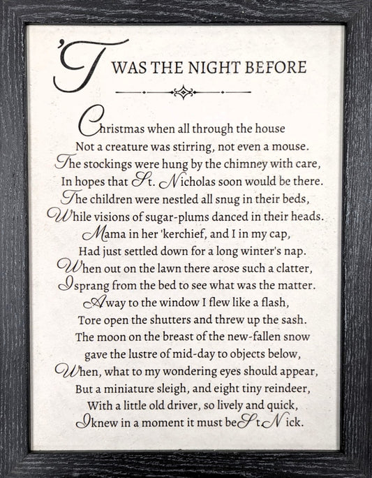 The Night Before – Christmas Wall Art