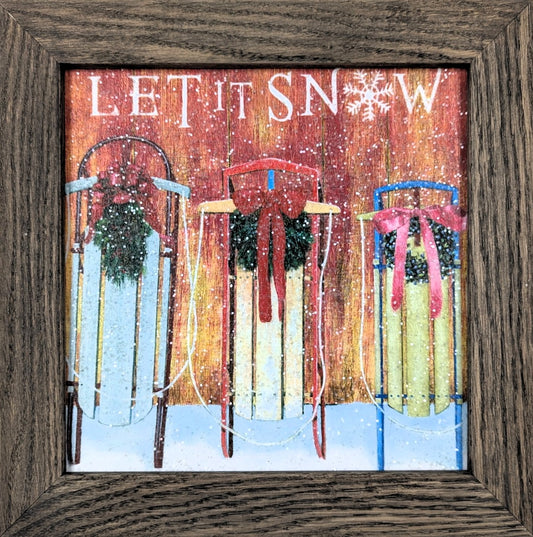 3 Sleds – Christmas Wall Art