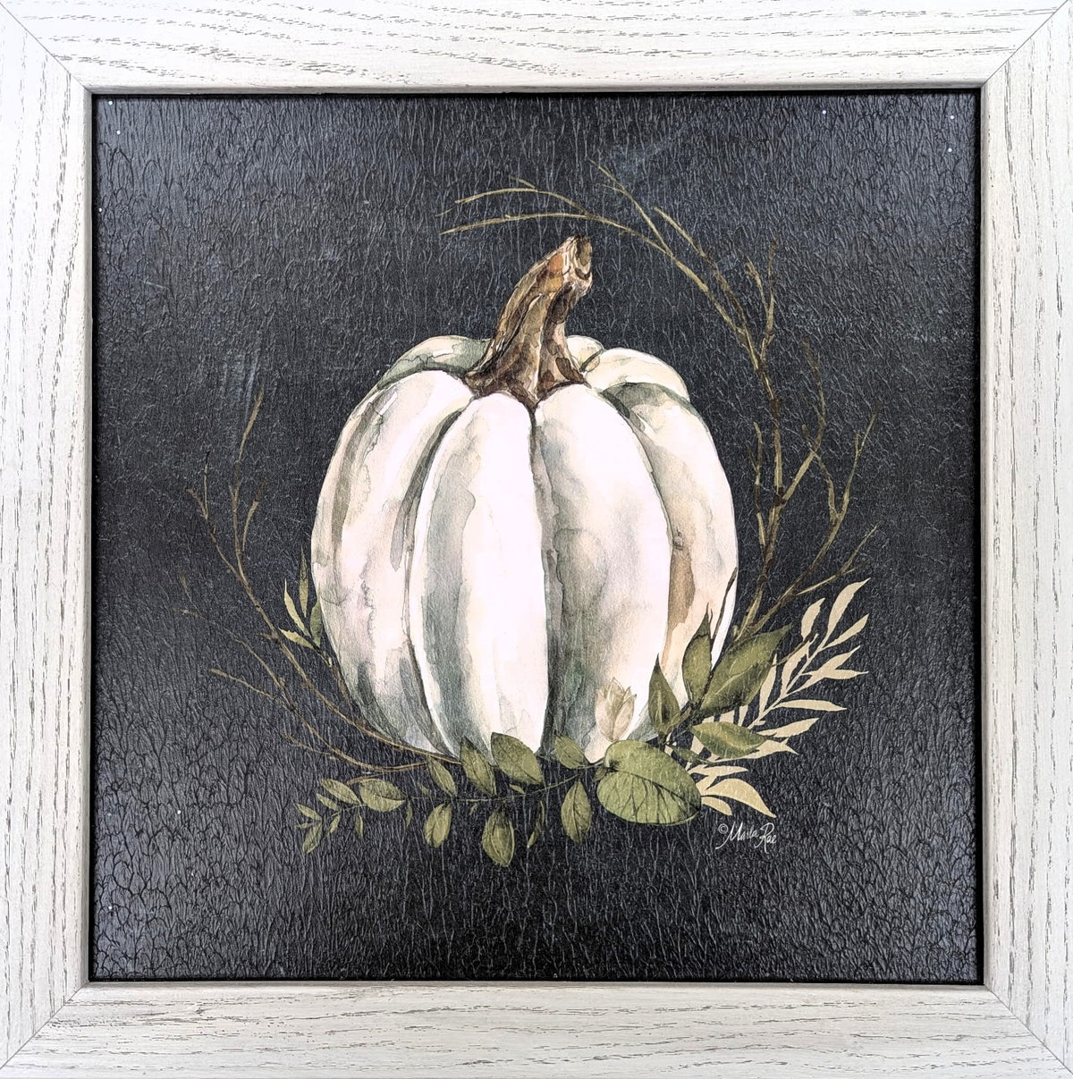 White Pumpkin - Fall Wall Art