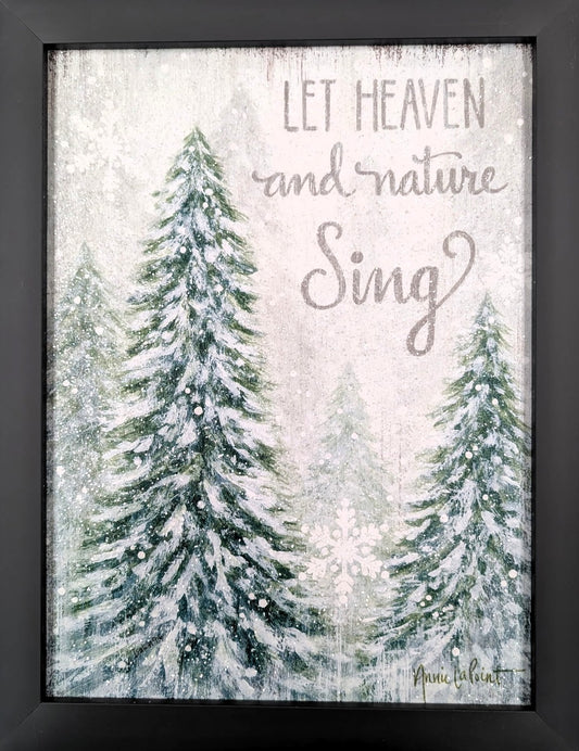 Let Heaven and Nature Sing – Christmas Wall Art