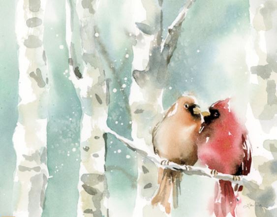 Christmas Cardinals – Christmas Wall Art