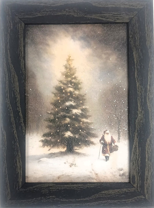 Santa’s Tree – Christmas Wall Art