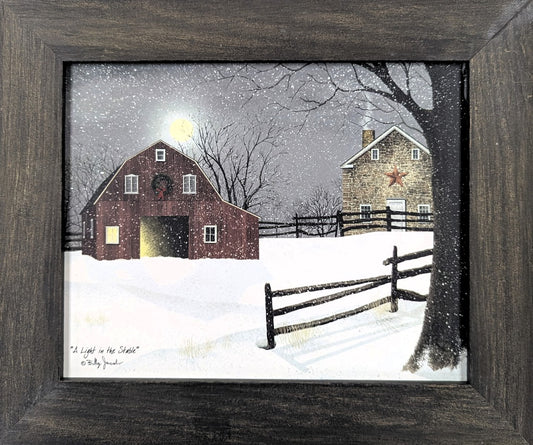 A Light in the Stable – Christmas Wall Art