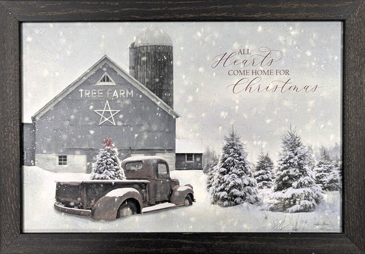 All Hearts Come Home for Christmas – Christmas Wall Art