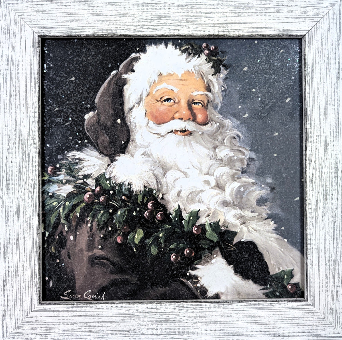 Berry Santa – Christmas Wall Art