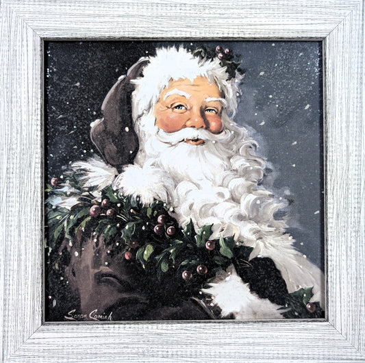 Berry Santa – Christmas Wall Art