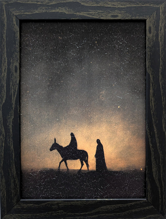 Mary & Joseph - Vintage Holiday Wall Art