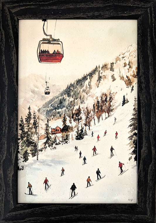 Vintage Skiing – Christmas Wall Art