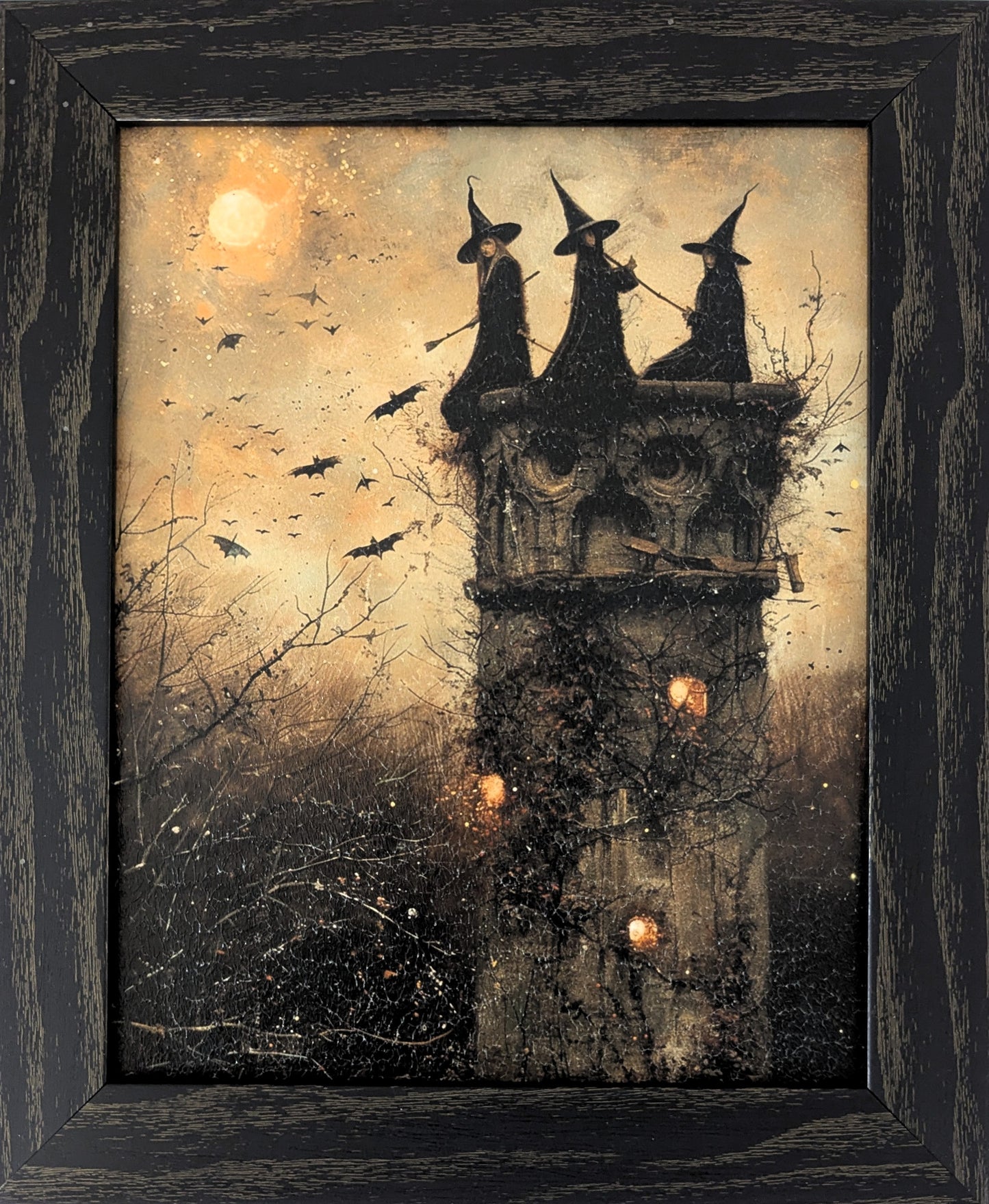 3 Witches in Tower - Fall Wall Art