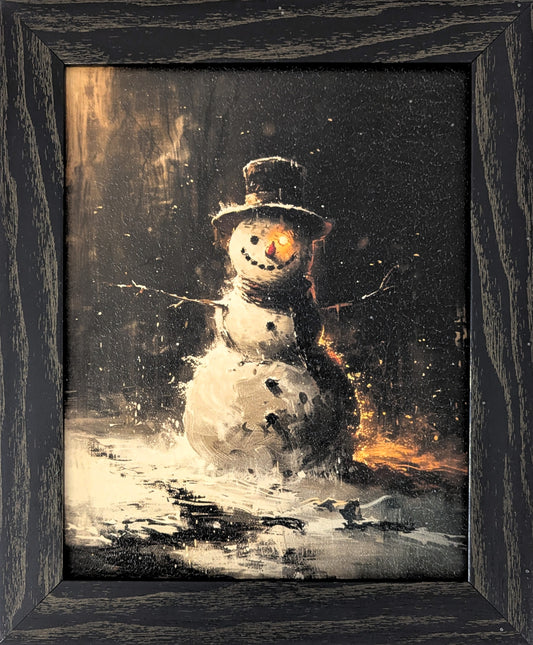 Goth Snowman – Christmas Wall Art