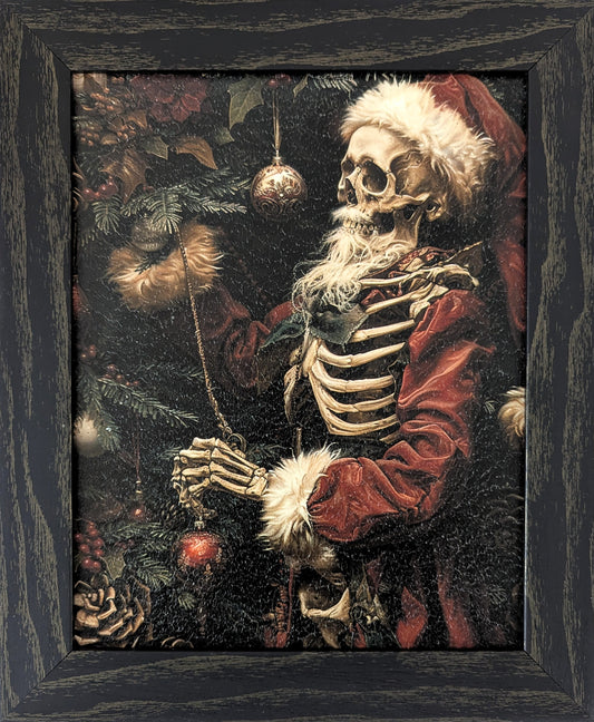 Skeleton Santa – Christmas Wall Art