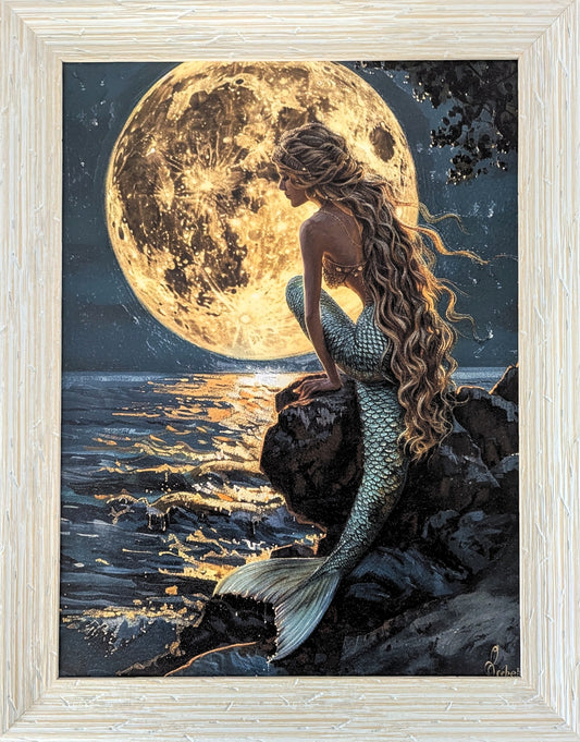 Golden Mermaid - Coastal Wall Art