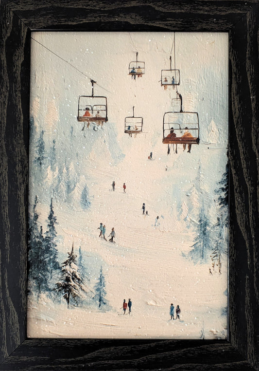 Ski Lift – Christmas Wall Art