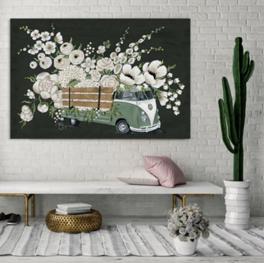 VW BUS FLORAL