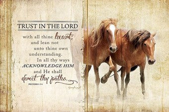 TRUST IN THE LORD HORSES