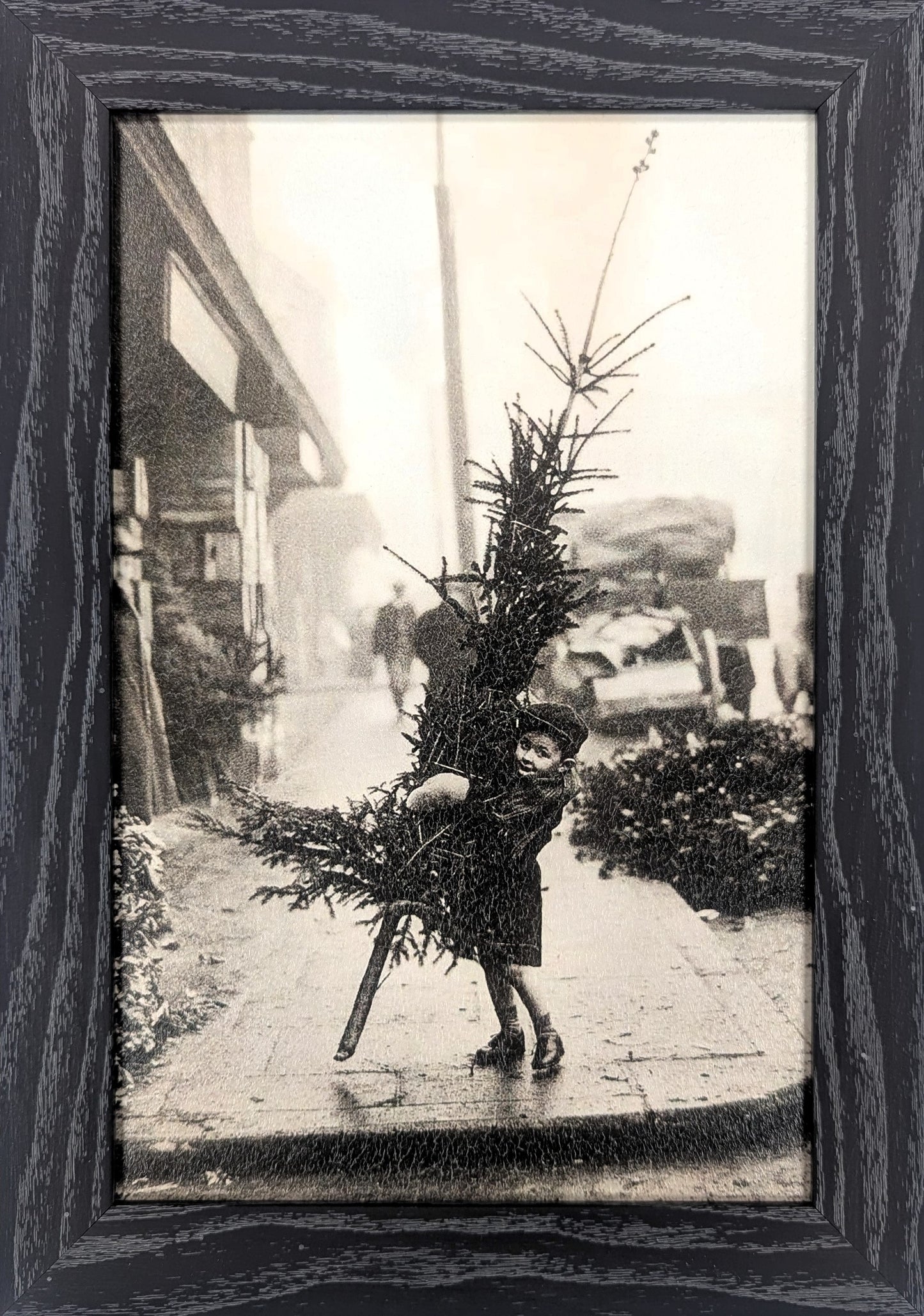 Little Tree Bearer - Vintage Holiday Wall Art