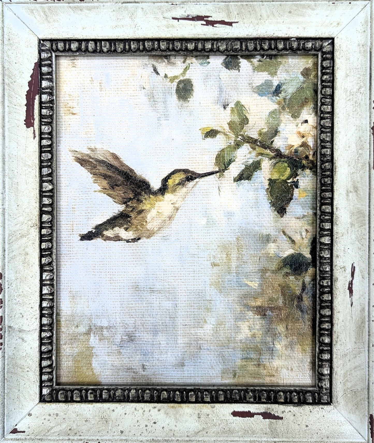 Hummingbird Grace - Vintage Wall Art