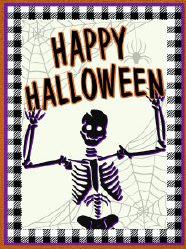 HAPPY HALLOWEEN SKELETON