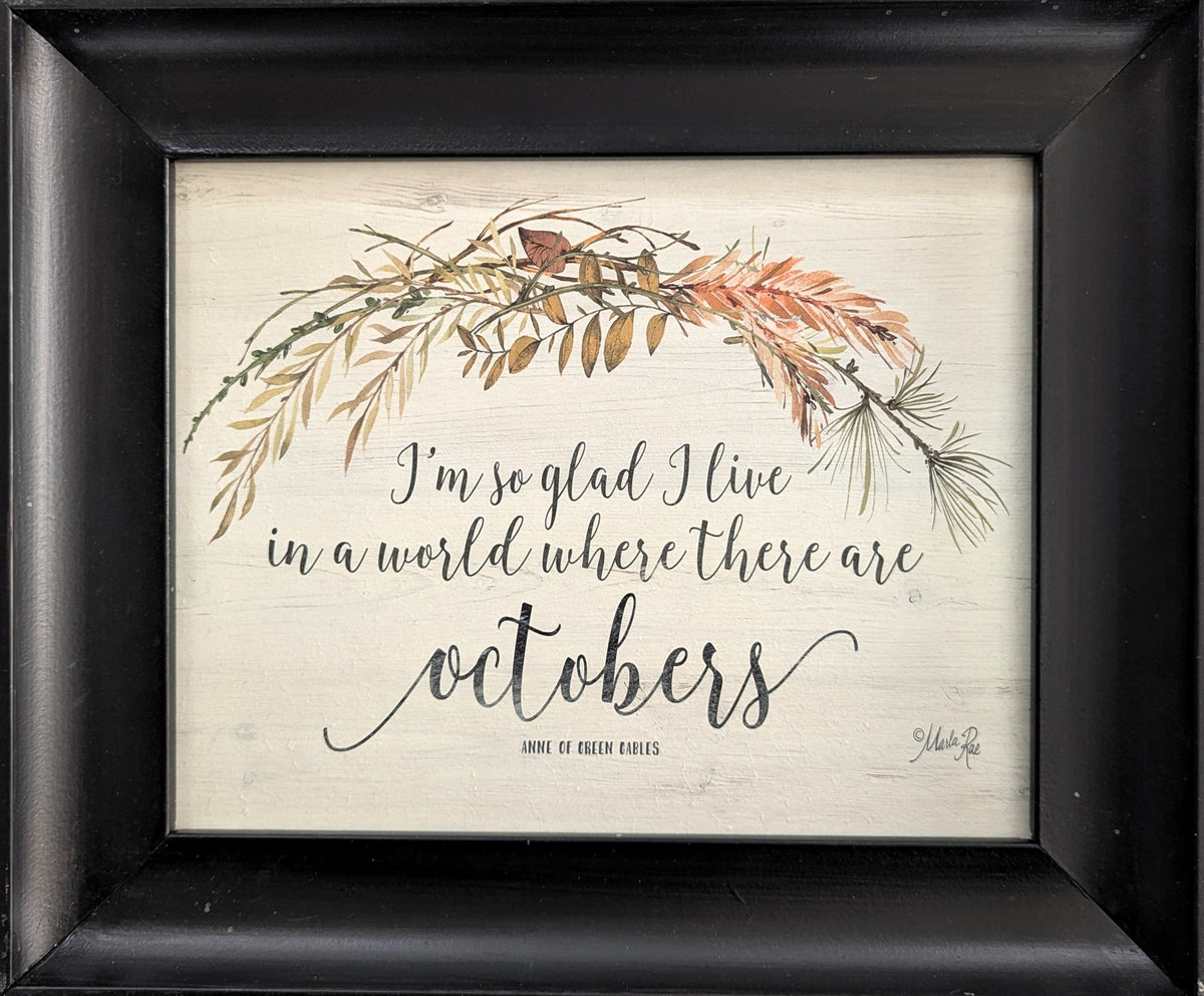 October Blessings - Fall Wall Art