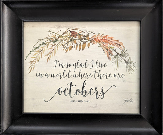 October Blessings - Fall Wall Art